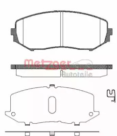 Комплект тормозных колодок METZGER 1225.02